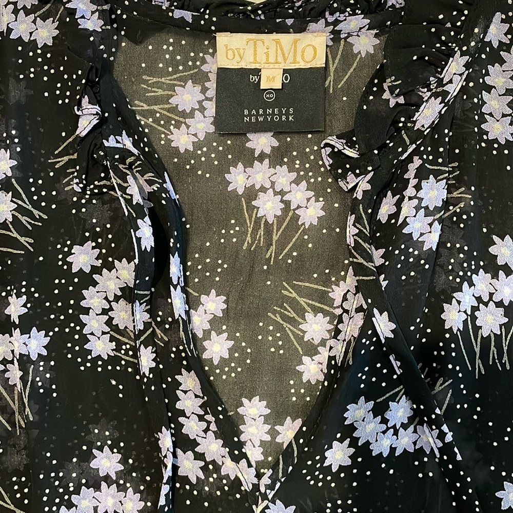 Timo Weiland Floral Chiffon Dress